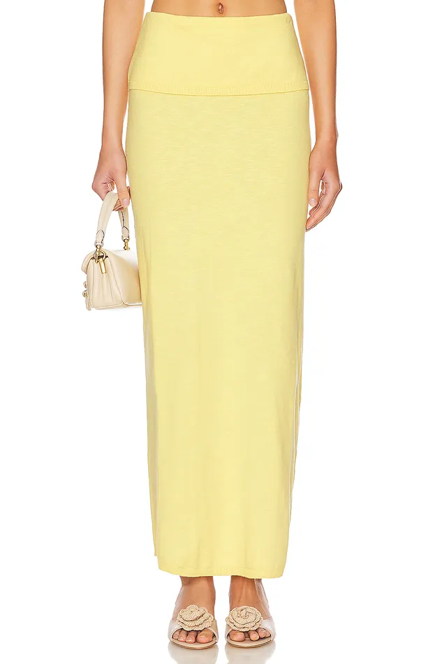 Skirts Women Lovers and Friends Lumielle Maxi Skirt Baby Yellow