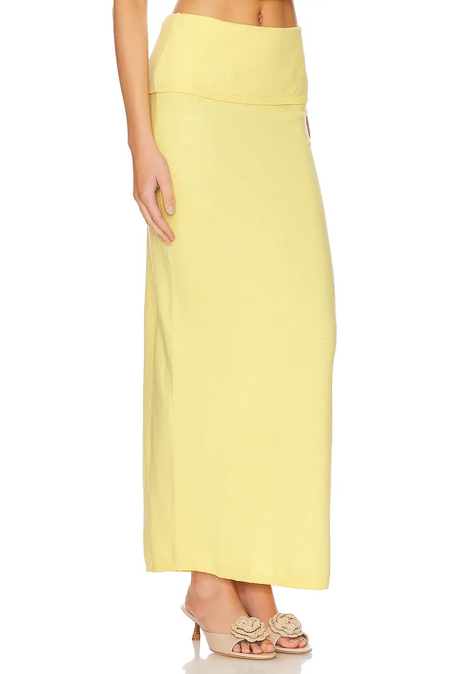 Skirts Women Lovers and Friends Lumielle Maxi Skirt Baby Yellow Skirts Women Lovers and Friends Lumielle Maxi Skirt Baby Yellow