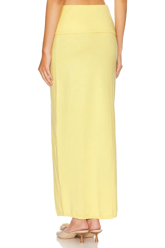 Skirts Women Lovers and Friends Lumielle Maxi Skirt Baby Yellow Skirts Women Lovers and Friends Lumielle Maxi Skirt Baby Yellow