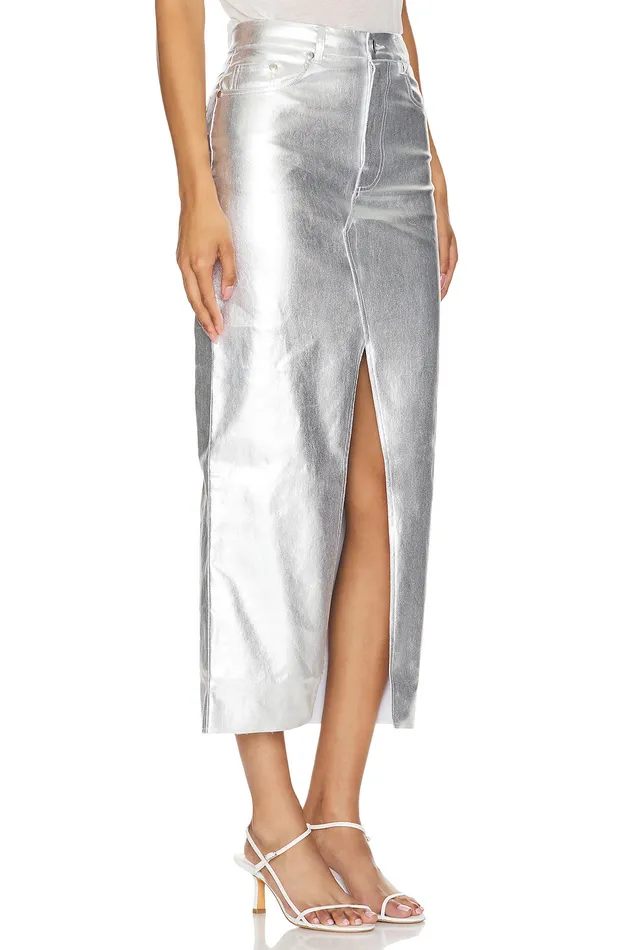 Skirts Women Lovers and Friends Naomi Maxi Skirt Silver Skirts Women Lovers and Friends Naomi Maxi Skirt Silver