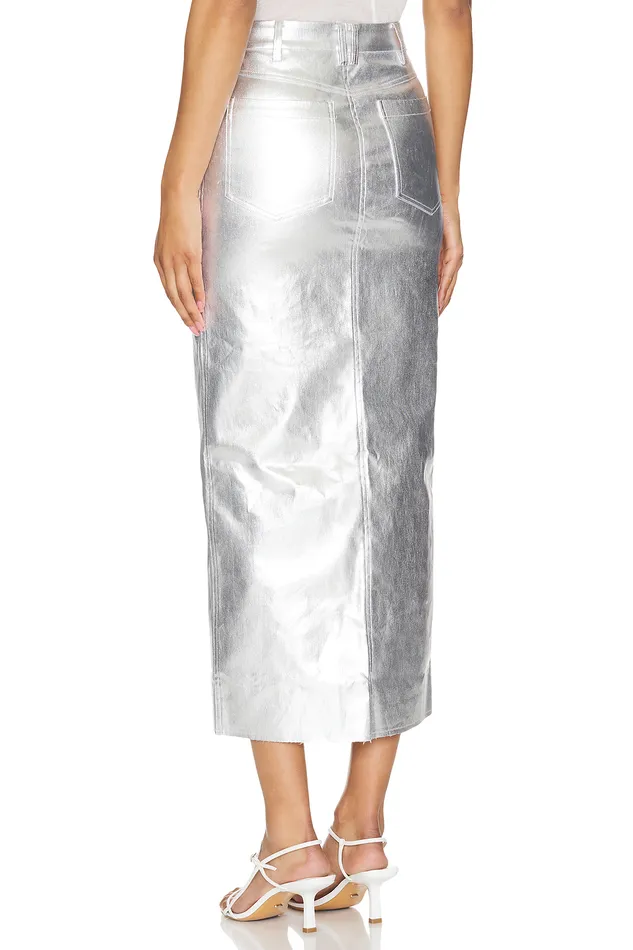 Skirts Women Lovers and Friends Naomi Maxi Skirt Silver Skirts Women Lovers and Friends Naomi Maxi Skirt Silver