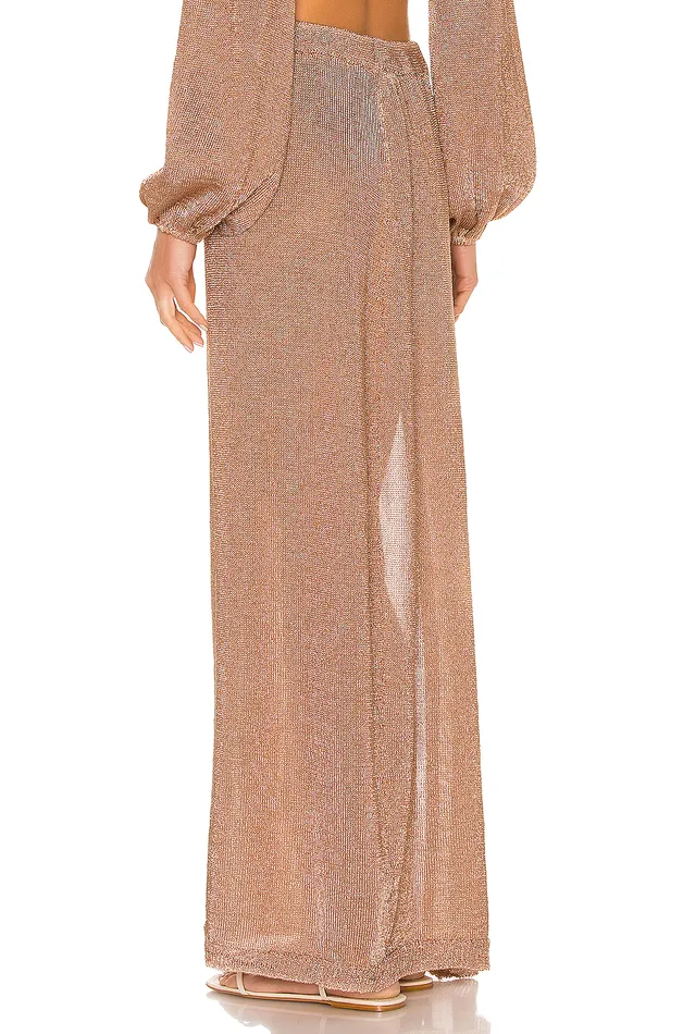 Skirts Women Lovers and Friends Nayelli Wrap Skirt Gold Skirts Women Lovers and Friends Nayelli Wrap Skirt Gold