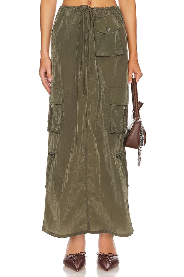 Skirts Women Lovers and Friends Noah Maxi Skirt Olive Green
