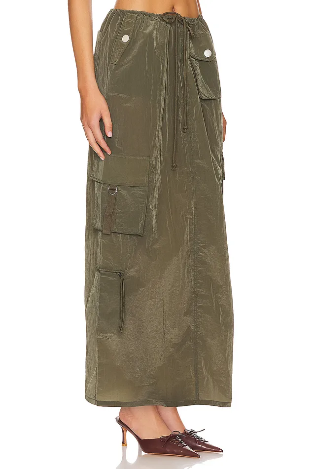 Skirts Women Lovers and Friends Noah Maxi Skirt Olive Green Skirts Women Lovers and Friends Noah Maxi Skirt Olive Green