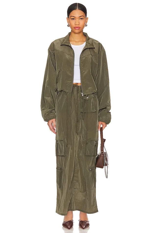 Skirts Women Lovers and Friends Noah Maxi Skirt Olive Green Skirts Women Lovers and Friends Noah Maxi Skirt Olive Green