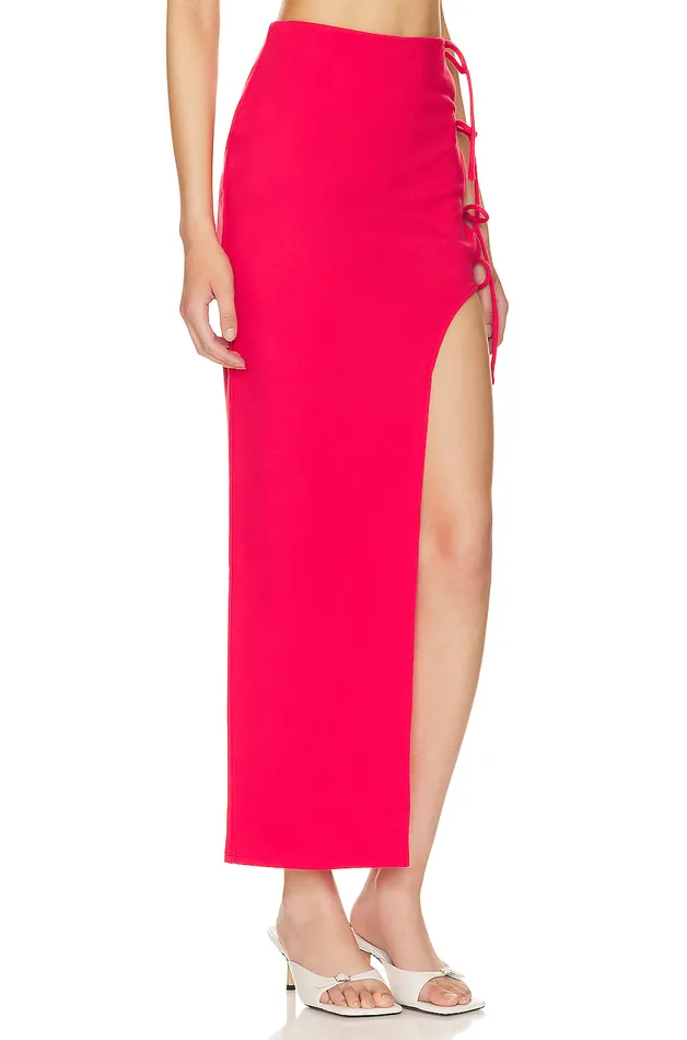 Skirts Women Lovers and Friends Penrose Asymmetric Skirt Lipstick Red Skirts Women Lovers and Friends Penrose Asymmetric Skirt Lipstick Red