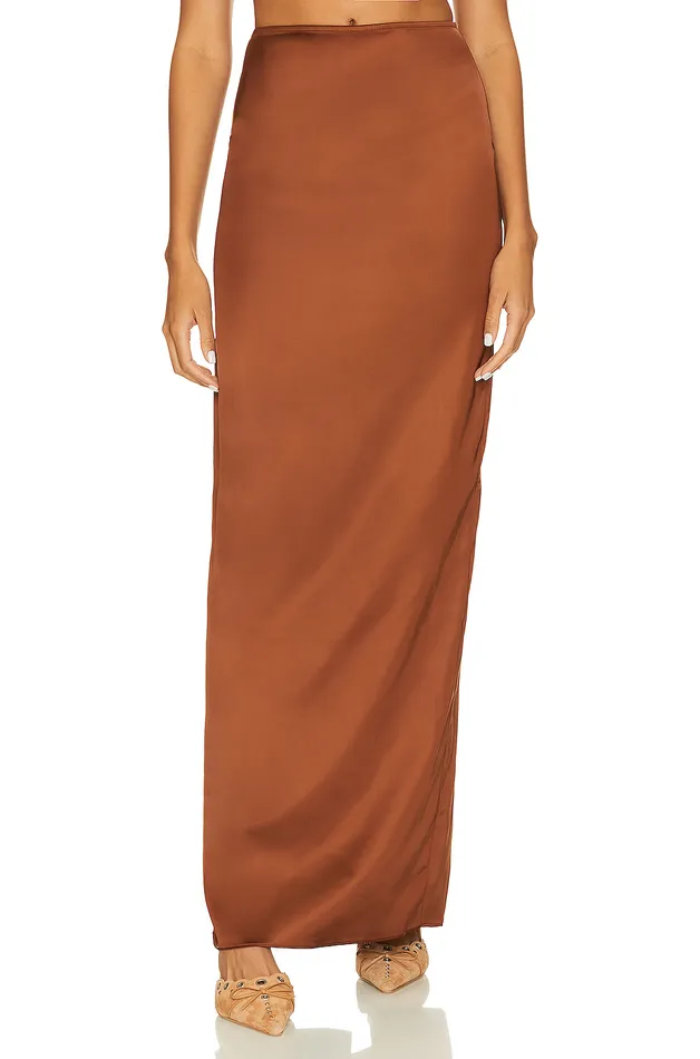 Skirts Women Lovers and Friends River Maxi Skirt Chocolate Brown
