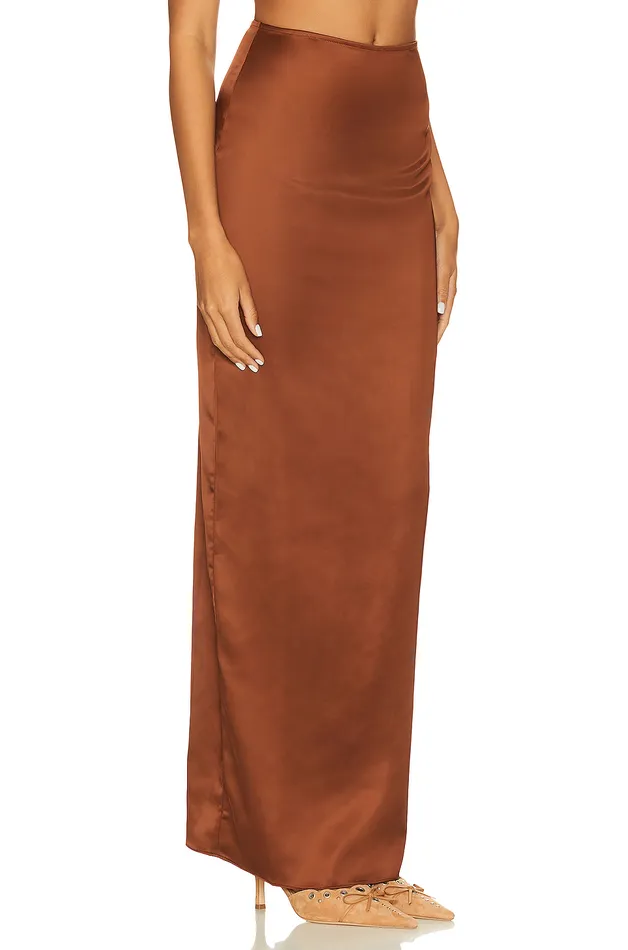 Skirts Women Lovers and Friends River Maxi Skirt Chocolate Brown Skirts Women Lovers and Friends River Maxi Skirt Chocolate Brown