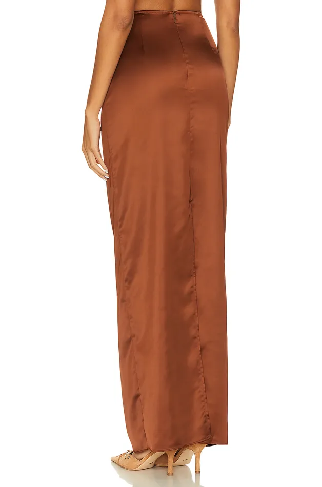 Skirts Women Lovers and Friends River Maxi Skirt Chocolate Brown Skirts Women Lovers and Friends River Maxi Skirt Chocolate Brown