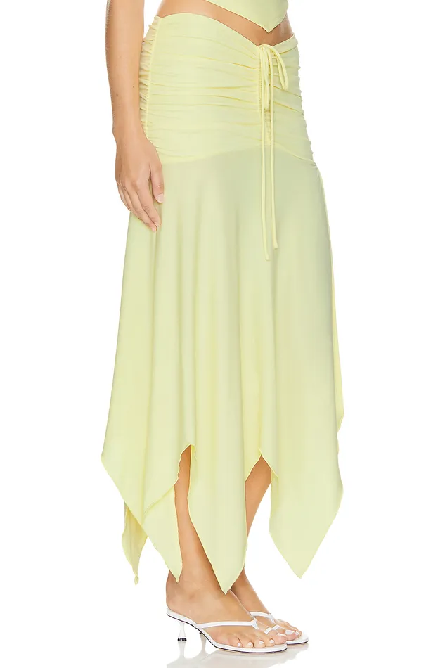 Skirts Women Lovers and Friends Surya Midi Skirt Soft Yellow Skirts Women Lovers and Friends Surya Midi Skirt Soft Yellow