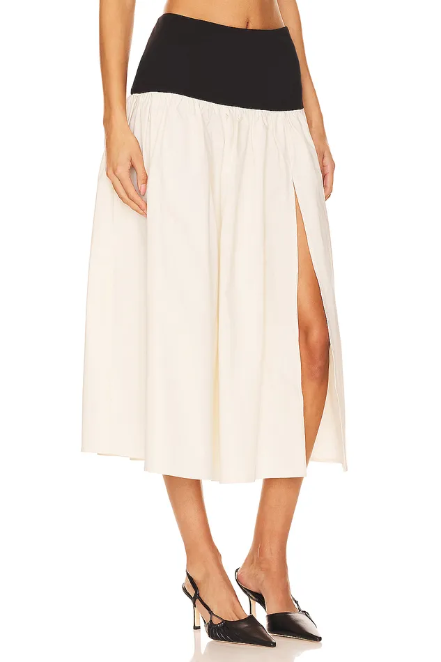 Skirts Women Lovers and Friends X Anja Dujakovi Mac Midi Skirt Black and Ivory Skirts Women Lovers and Friends X Anja Dujakovi Mac Midi Skirt Black and Ivory