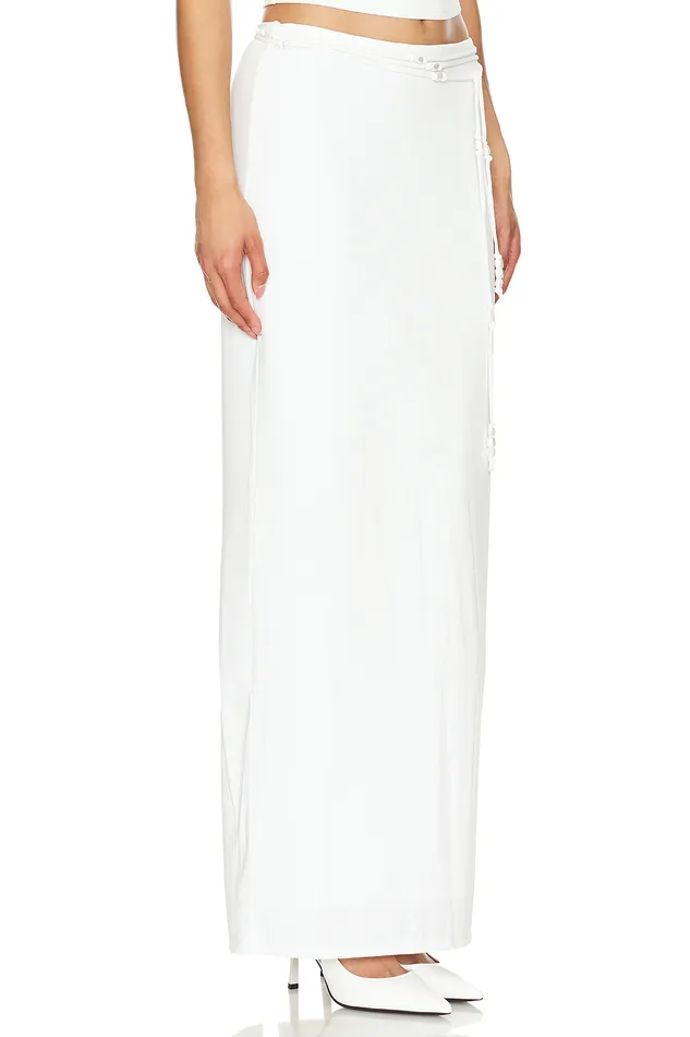 Skirts Women Lovers and Friends X Maggie Macdonald Carolyn Maxi Skirt White
