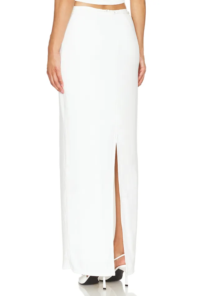 Skirts Women Lovers and Friends X Maggie Macdonald Carolyn Maxi Skirt White