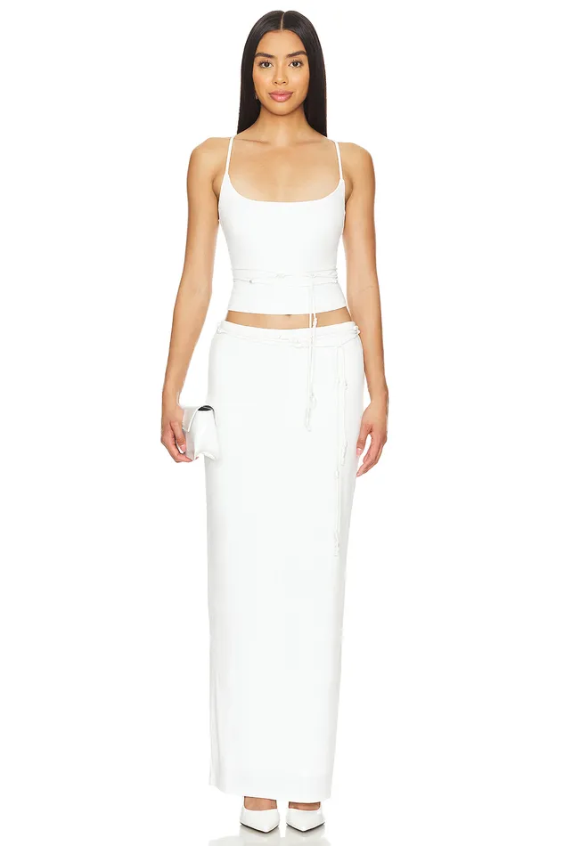 Skirts Women Lovers and Friends X Maggie Macdonald Carolyn Maxi Skirt White