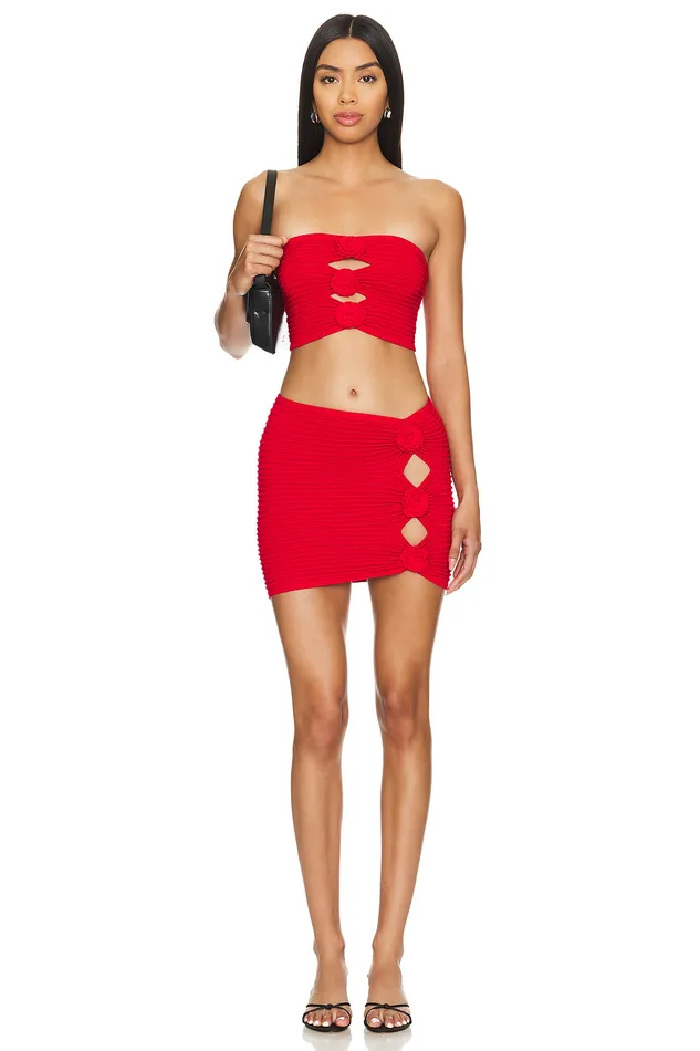 Skirts Women Lovers and Friends Ziona Mini Skirt Red Skirts Women Lovers and Friends Ziona Mini Skirt Red