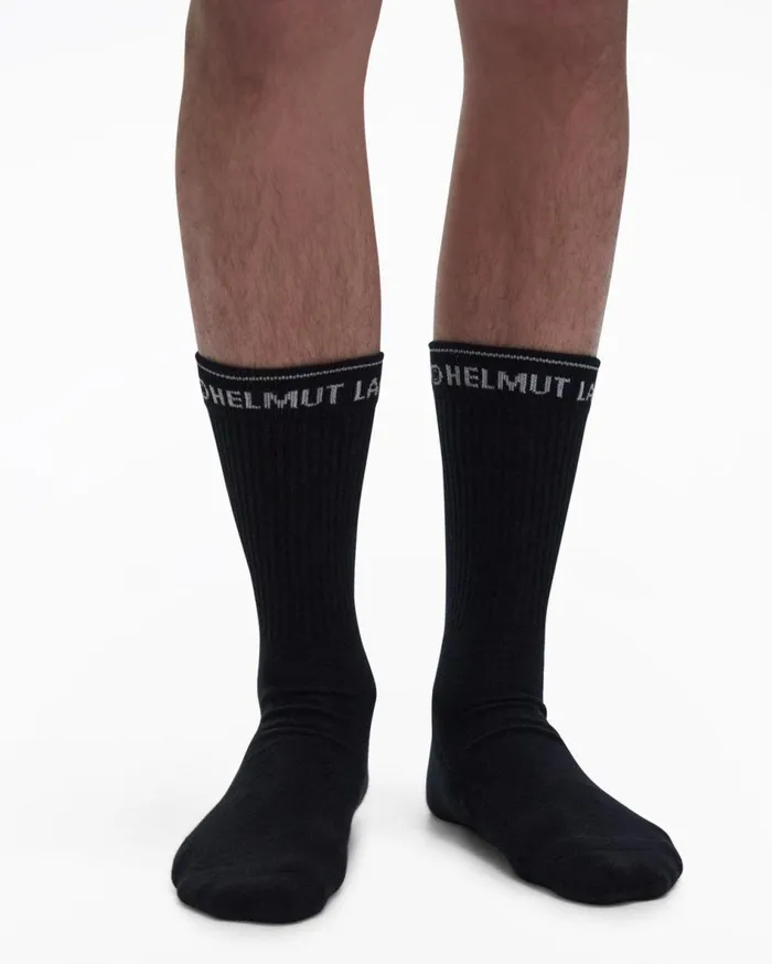 Socks Men Helmut Lang Impress Socks Black