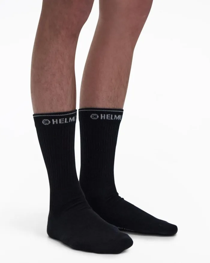 Socks Men Helmut Lang Impress Socks Black