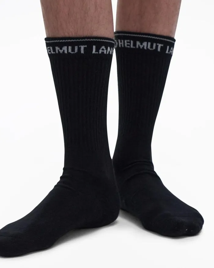 Socks Men Helmut Lang Impress Socks Black