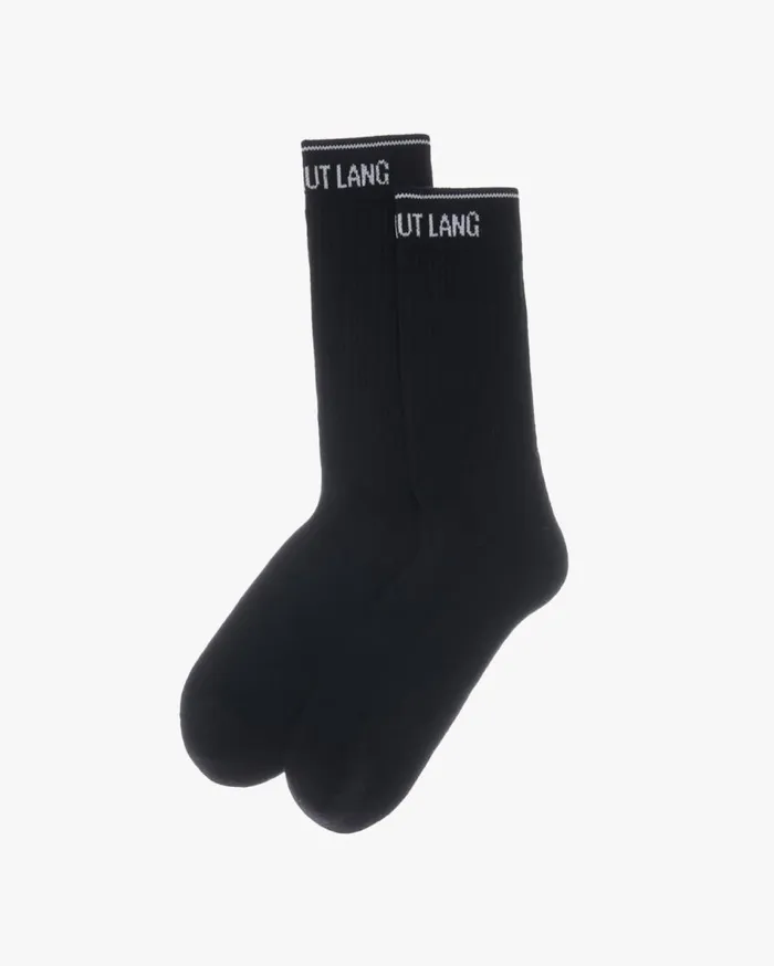 Socks Men Helmut Lang Impress Socks Black