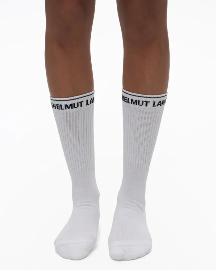 Socks Women Helmut Lang School Socks White