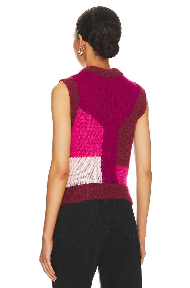 Sweaters and Knits Women Lovers and Friends Adiel Knit Vest Pink Multi Sweaters and Knits Women Lovers and Friends Adiel Knit Vest Pink Multi
