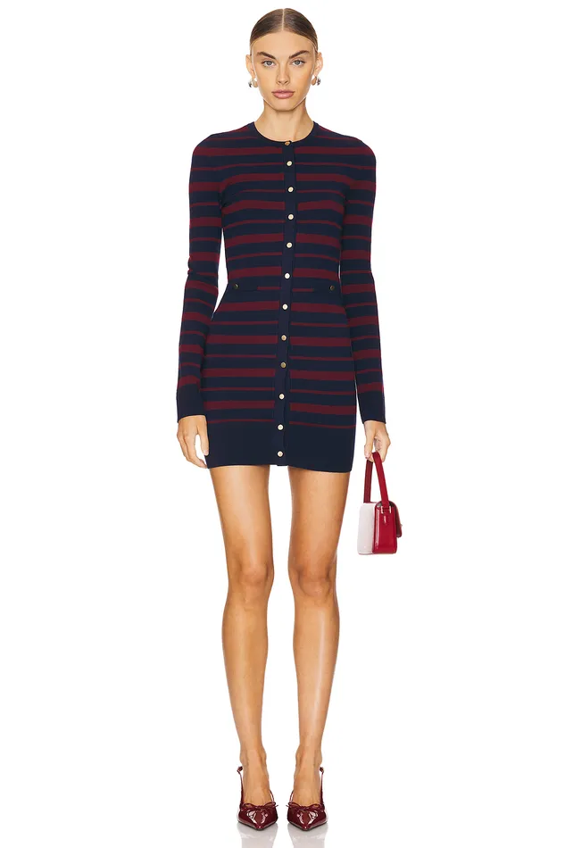 Sweaters and Knits Women Lovers and Friends Alainna Striped Dress Red and Navy Sweaters and Knits Women Lovers and Friends Alainna Striped Dress Red and Navy