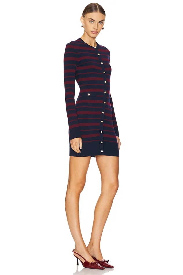 Sweaters and Knits Women Lovers and Friends Alainna Striped Dress Red and Navy Sweaters and Knits Women Lovers and Friends Alainna Striped Dress Red and Navy