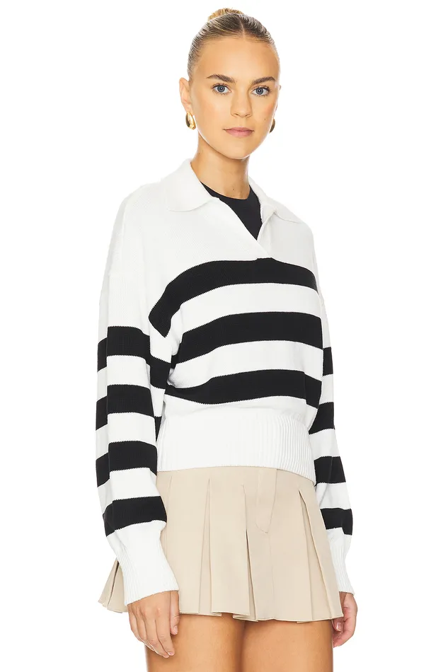 Sweaters and Knits Women Lovers and Friends Allegrina Sweater Black and White Stripe Sweaters and Knits Women Lovers and Friends Allegrina Sweater Black and White Stripe