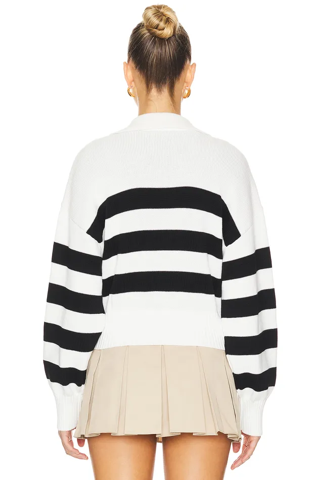 Sweaters and Knits Women Lovers and Friends Allegrina Sweater Black and White Stripe Sweaters and Knits Women Lovers and Friends Allegrina Sweater Black and White Stripe