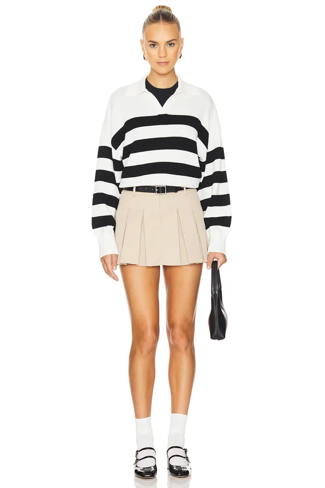 Sweaters and Knits Women Lovers and Friends Allegrina Sweater Black and White Stripe Sweaters and Knits Women Lovers and Friends Allegrina Sweater Black and White Stripe