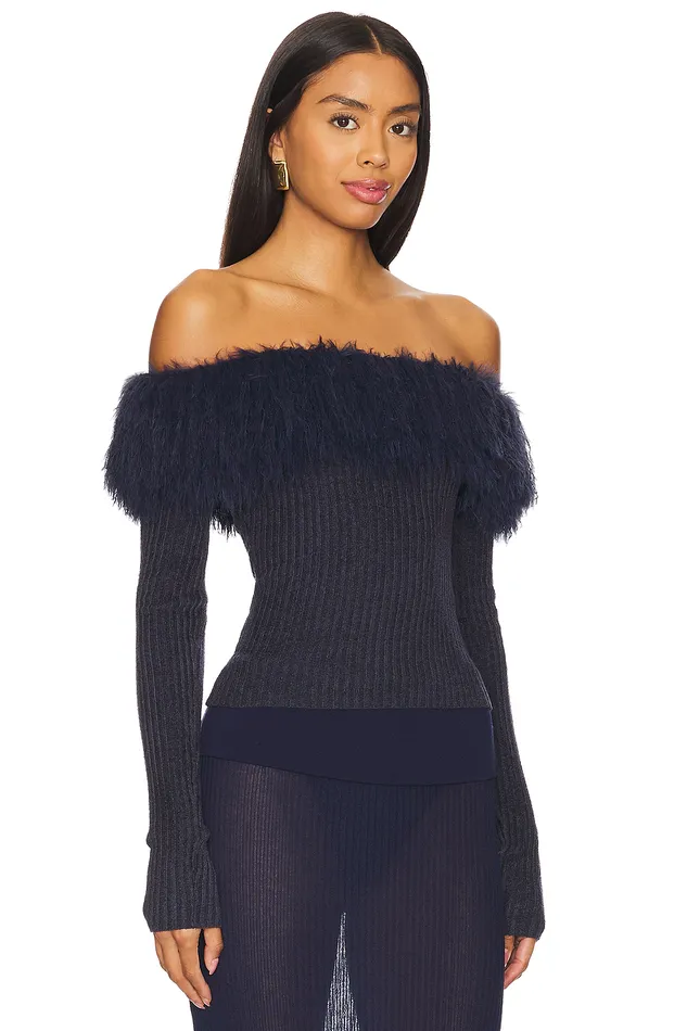 Sweaters and Knits Women Lovers and Friends Analee Sweater Navy