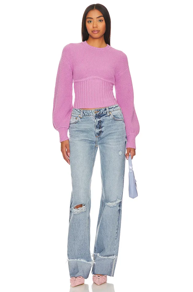 Sweaters and Knits Women Lovers and Friends Anastasia Knit Sweater Pink Sweaters and Knits Women Lovers and Friends Anastasia Knit Sweater Pink