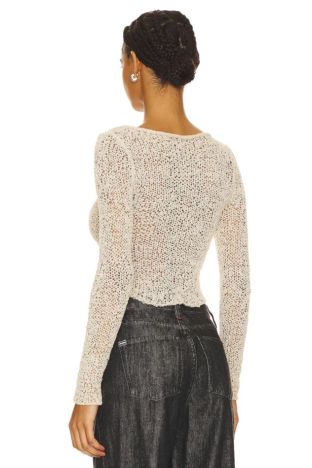 Sweaters and Knits Women Lovers and Friends Anders Open Stitch Sweater Cream Sweaters and Knits Women Lovers and Friends Anders Open Stitch Sweater Cream