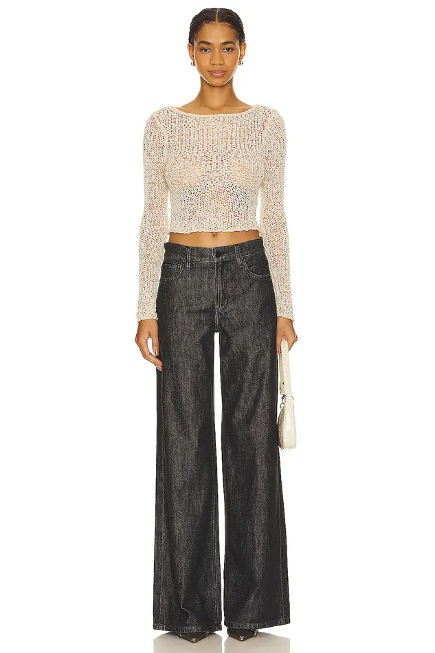 Sweaters and Knits Women Lovers and Friends Anders Open Stitch Sweater Cream Sweaters and Knits Women Lovers and Friends Anders Open Stitch Sweater Cream