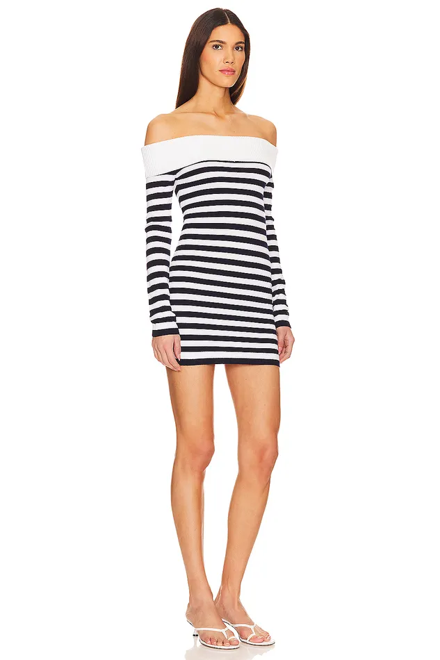 Sweaters and Knits Women Lovers and Friends Aradi Dress Navy and White Sweaters and Knits Women Lovers and Friends Aradi Dress Navy and White