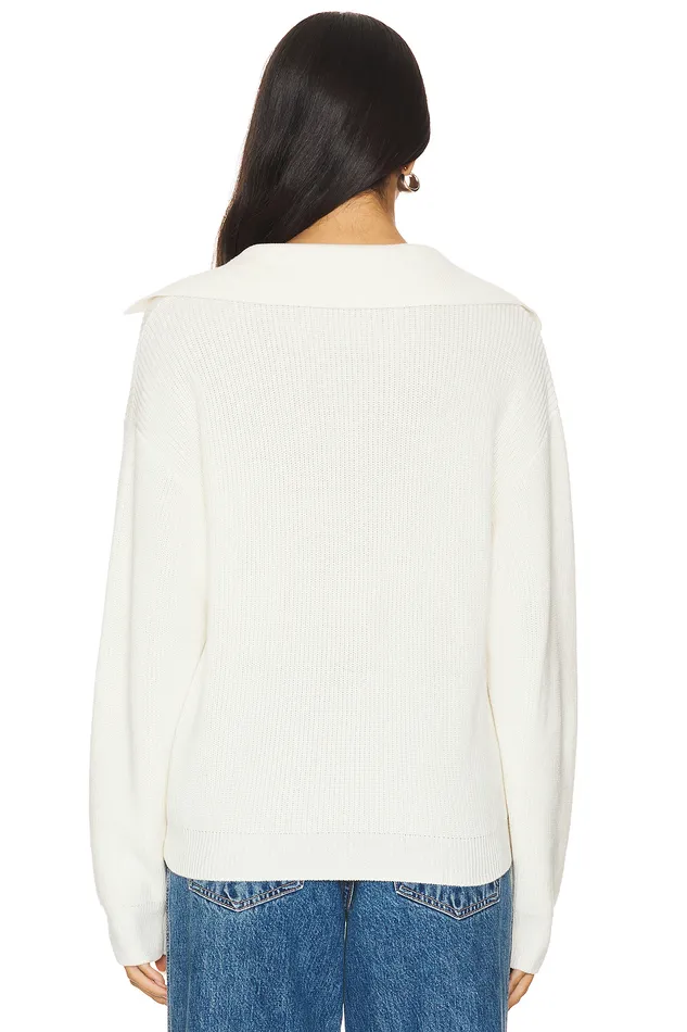 Sweaters and Knits Women Lovers and Friends Blakely Polo Sweater Ivory Sweaters and Knits Women Lovers and Friends Blakely Polo Sweater Ivory