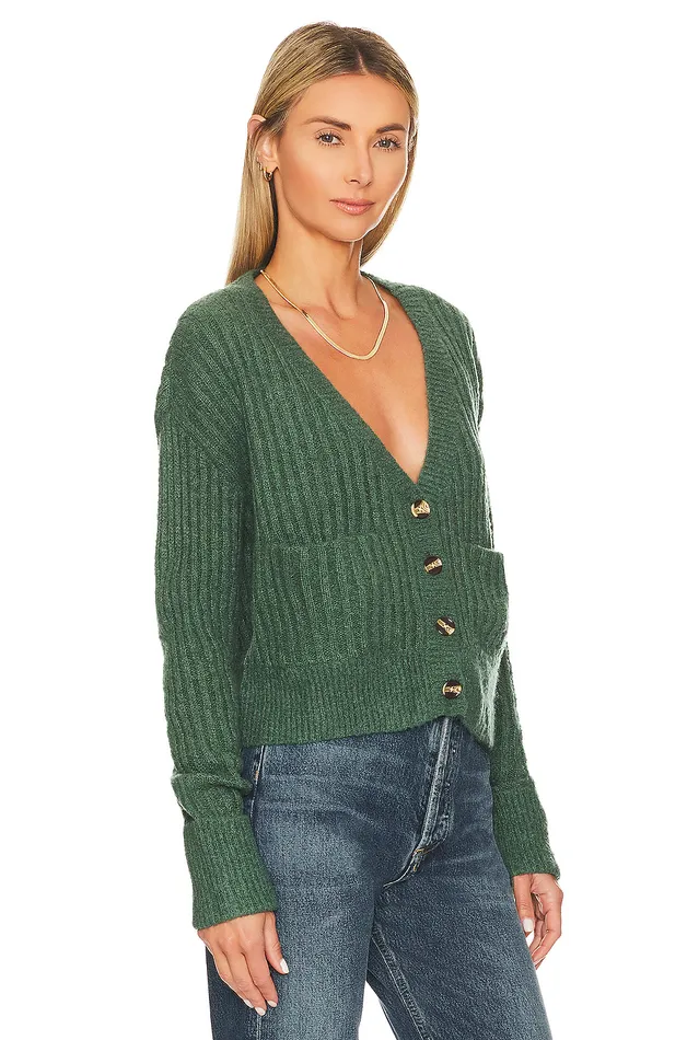 Sweaters and Knits Women Lovers and Friends Caroline Cardigan Moss Sweaters and Knits Women Lovers and Friends Caroline Cardigan Moss