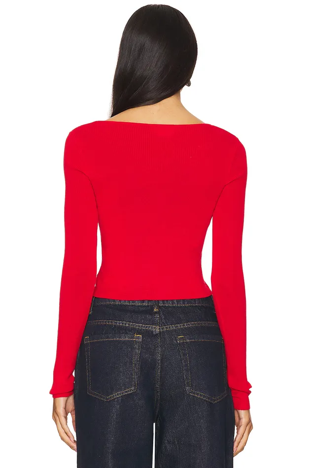 Sweaters and Knits Women Lovers and Friends Ciara Cardigan Red Sweaters and Knits Women Lovers and Friends Ciara Cardigan Red
