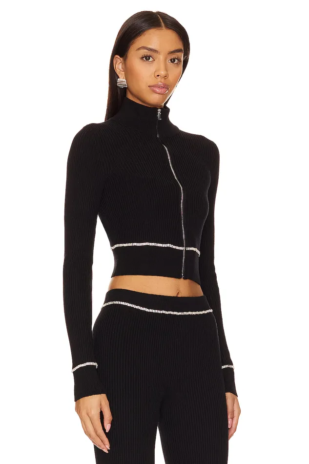 Sweaters and Knits Women Lovers and Friends Dani Embellished Sweater Black Sweaters and Knits Women Lovers and Friends Dani Embellished Sweater Black