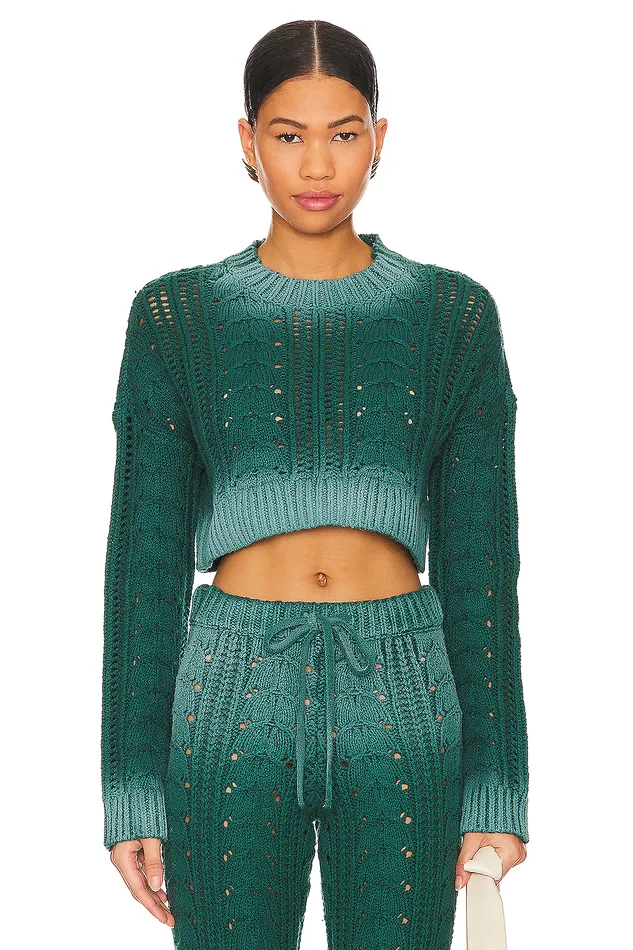 Sweaters and Knits Women Lovers and Friends Jelissa Ombre Sweater Green Ombre