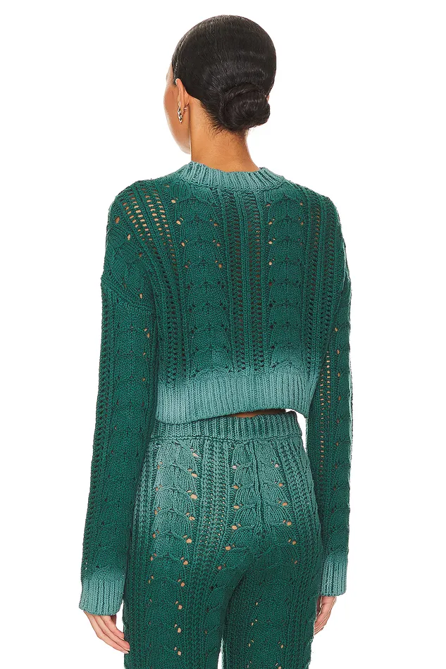 Sweaters and Knits Women Lovers and Friends Jelissa Ombre Sweater Green Ombre