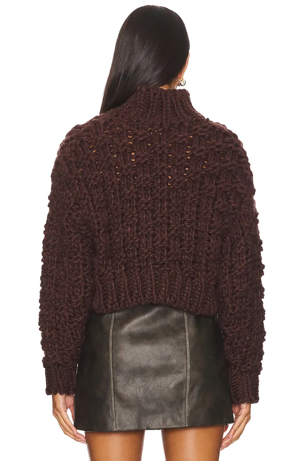 Sweaters and Knits Women Lovers and Friends Jolene Knit Sweater Chocolate Brown