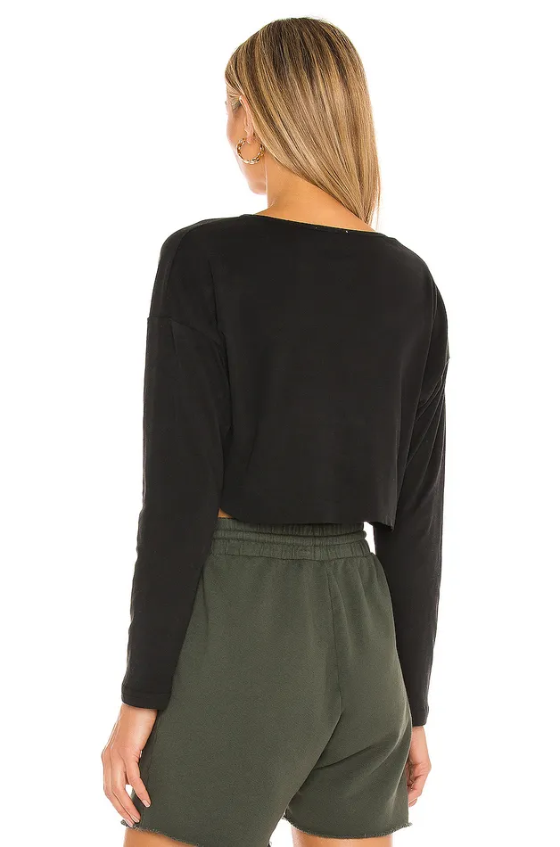Sweaters and Knits Women Lovers and Friends Keaton Cropped Top Black Sweaters and Knits Women Lovers and Friends Keaton Cropped Top Black