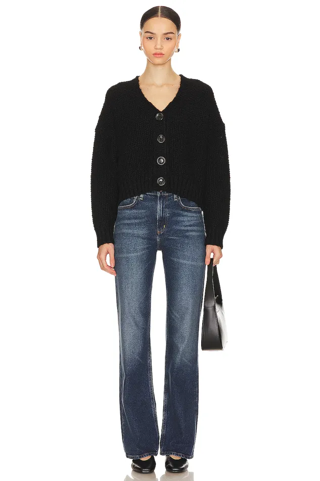 Sweaters and Knits Women Lovers and Friends Lili Button Front Cardigan Black Sweaters and Knits Women Lovers and Friends Lili Button Front Cardigan Black