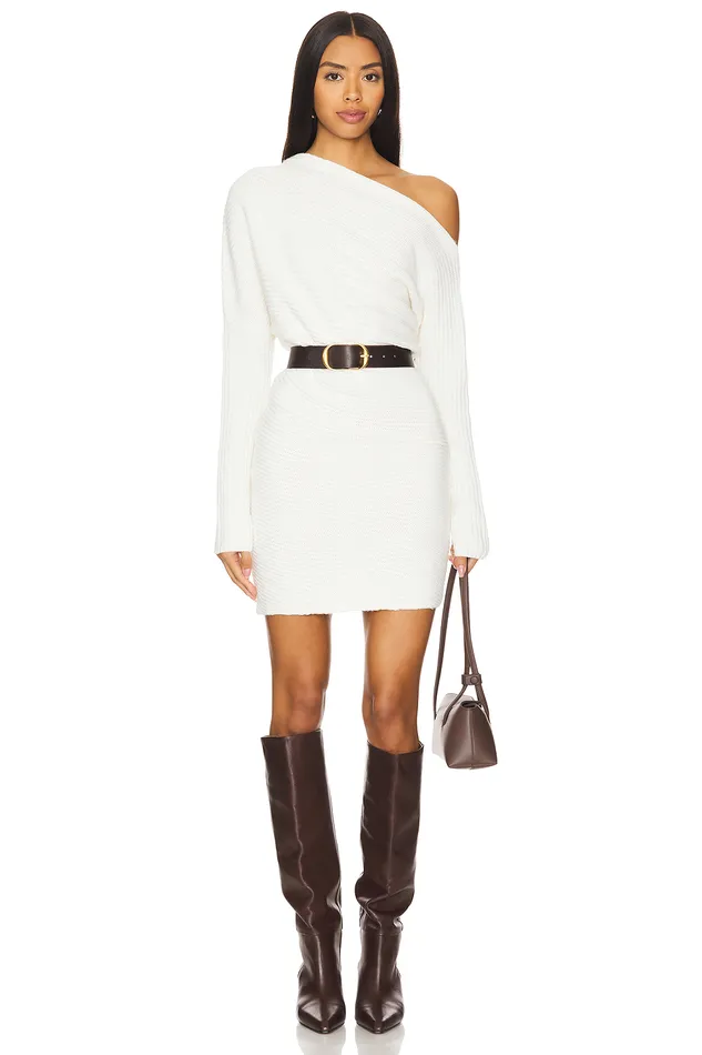 Sweaters and Knits Women Lovers and Friends Lucas Off Shoulder Mini Dress Ivory Sweaters and Knits Women Lovers and Friends Lucas Off Shoulder Mini Dress Ivory