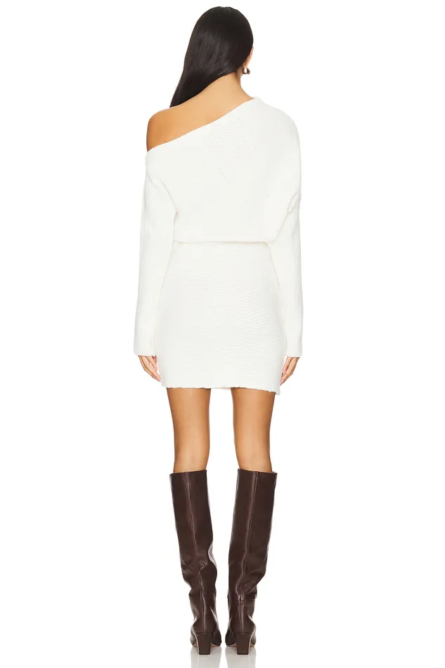 Sweaters and Knits Women Lovers and Friends Lucas Off Shoulder Mini Dress Ivory Sweaters and Knits Women Lovers and Friends Lucas Off Shoulder Mini Dress Ivory