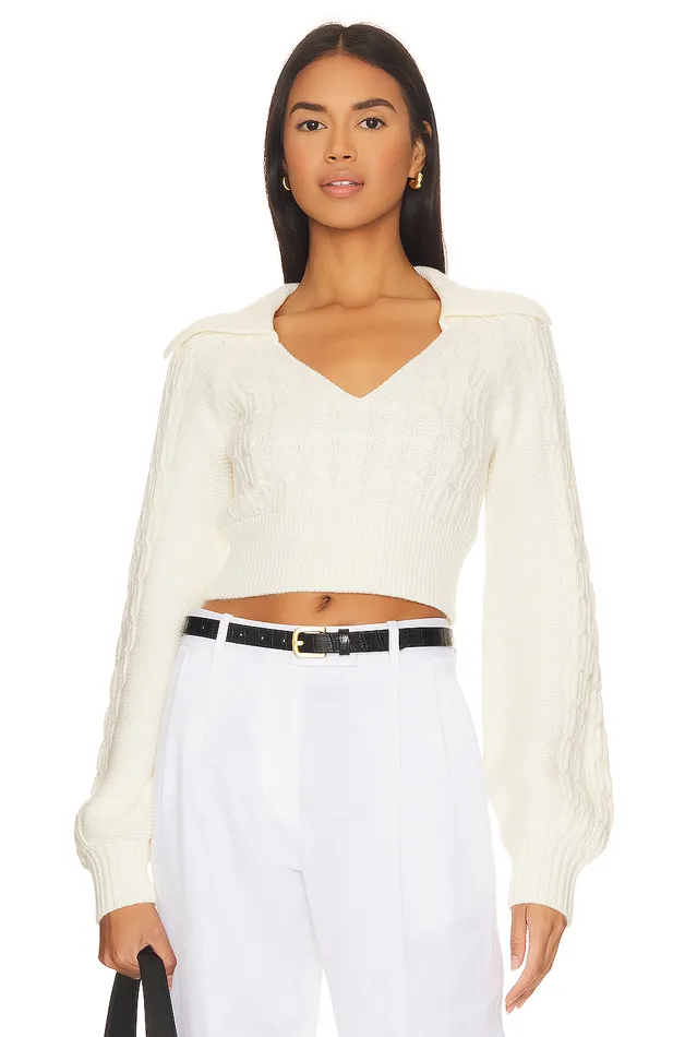 Sweaters and Knits Women Lovers and Friends Mel Cable Knit Sweater Ivory