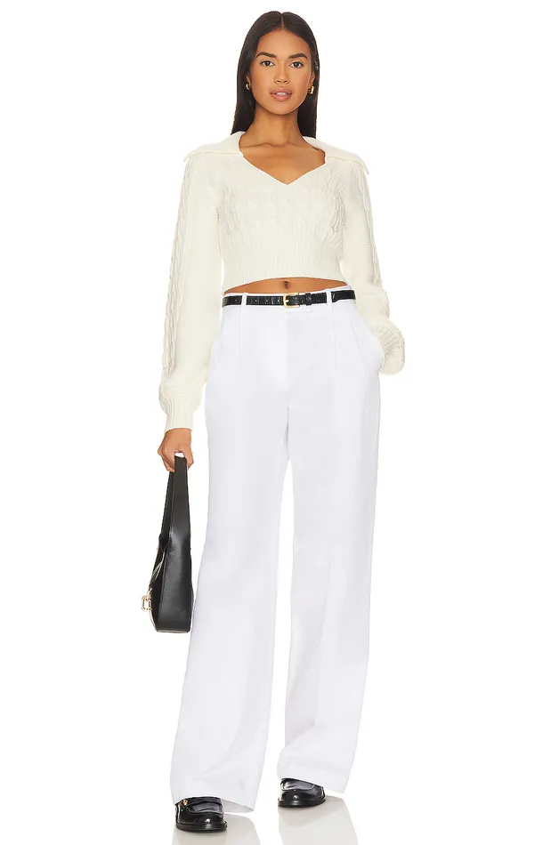 Sweaters and Knits Women Lovers and Friends Mel Cable Knit Sweater Ivory Sweaters and Knits Women Lovers and Friends Mel Cable Knit Sweater Ivory