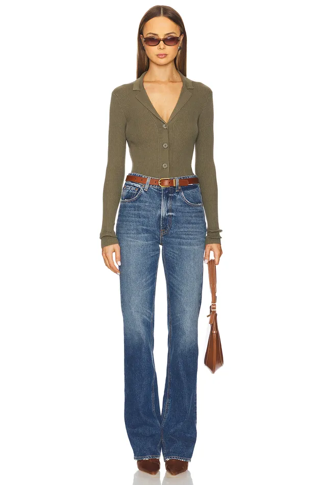 Sweaters and Knits Women Lovers and Friends Meriah Polo Cardigan Army Green