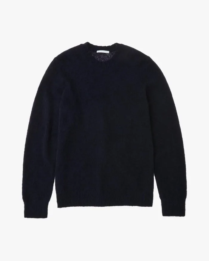 Sweaters Men Helmut Lang Brushed Crewneck Navy